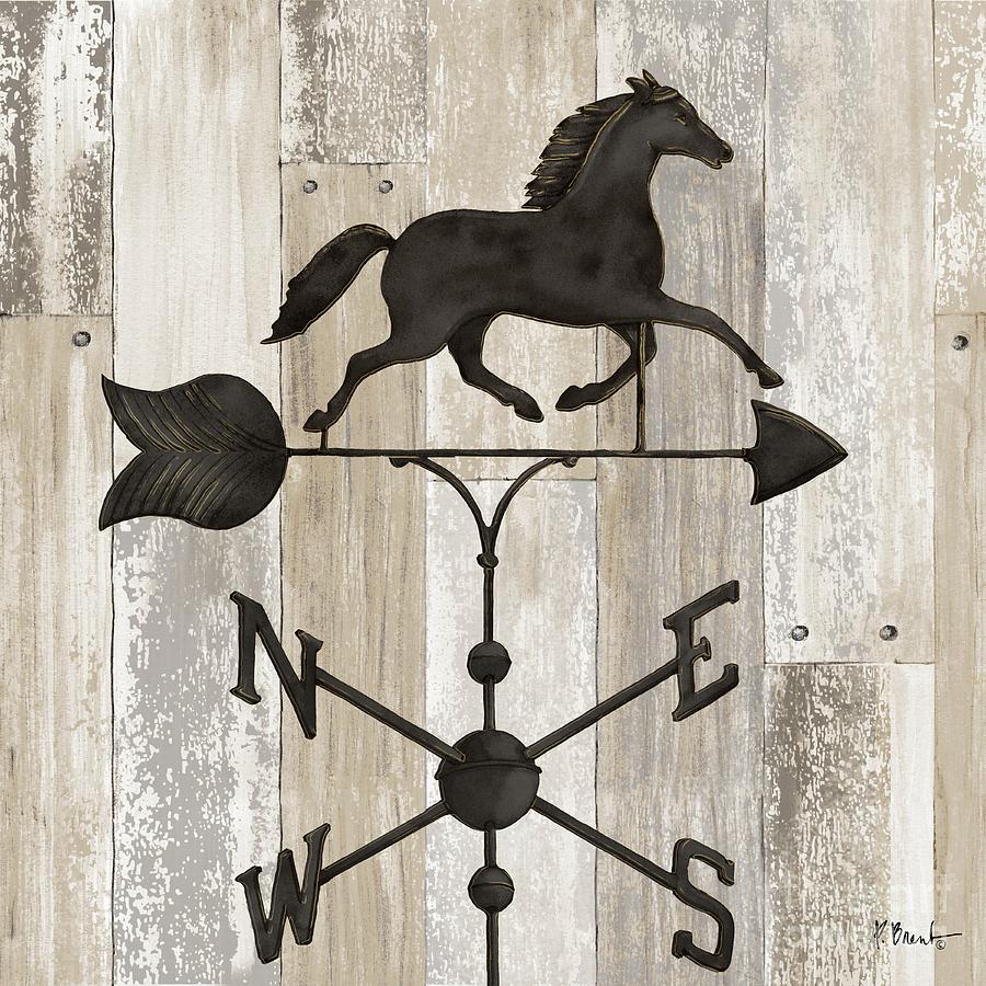 Horse Painting - Wrought Iron Vanes I by Paul Brent