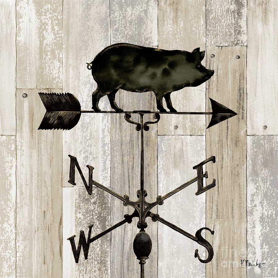 Pig Painting - Wrought Iron Vanes III by Paul Brent