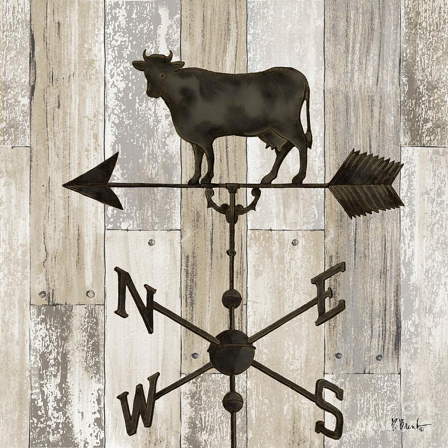 Cow Painting - Wrought Iron Vanes IV by Paul Brent