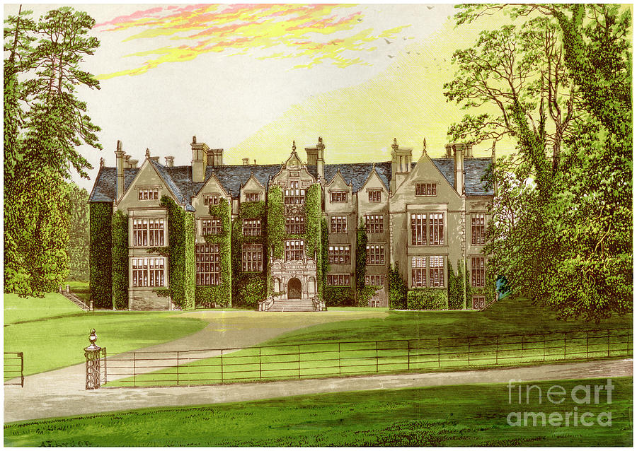 Wroxton Abbey, Oxfordshire, Home Drawing by Print Collector