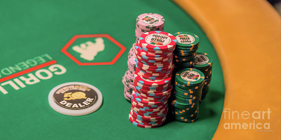 WSOP 2019 Monster Stack of Chips Wide 2 to 1 Ratio Photograph by Aloha Art