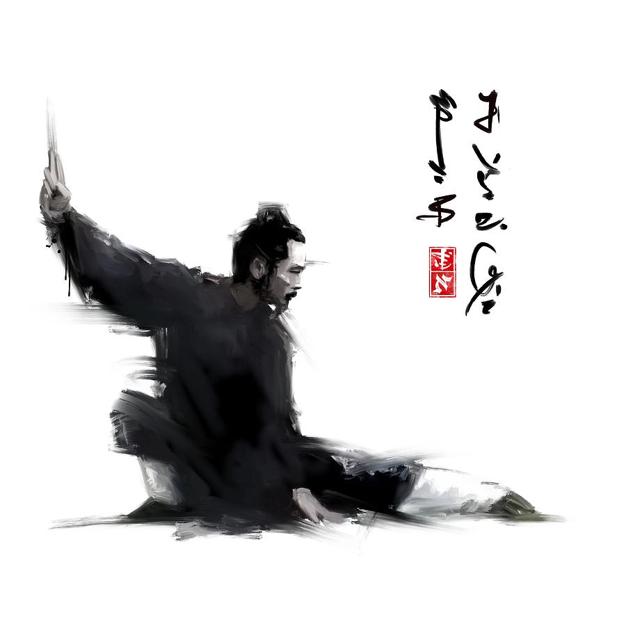 Warrior Painting - Wudang Priest by Ilyo Tao