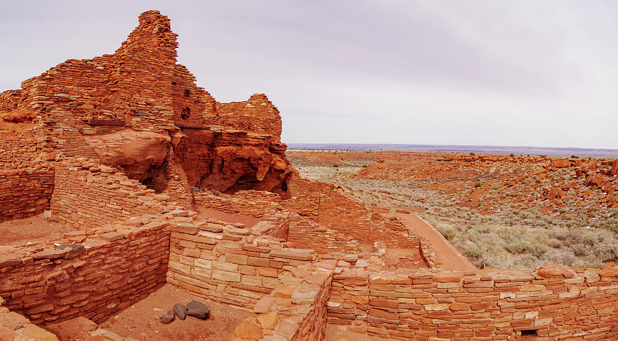 Wupatki Ruin Panorama Photograph by Todd Bannor