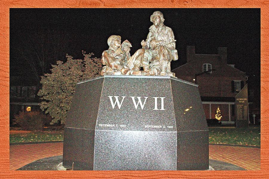 WW2 monument Photograph by Karl Rose