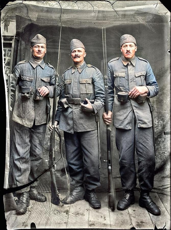 Wwi Soldiers Colorized By Ahmet Asar Painting