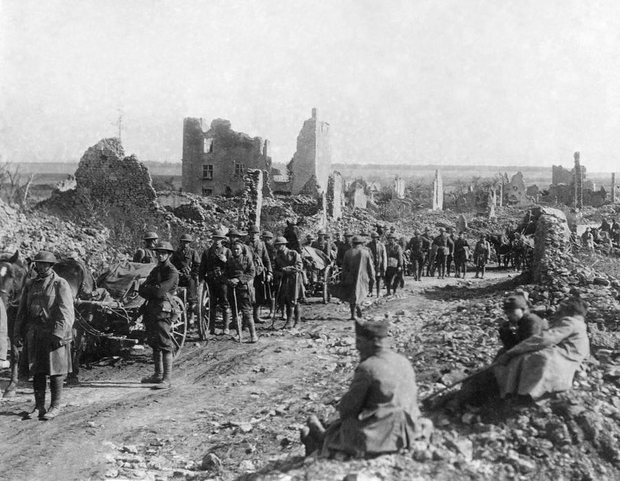 World War I Supply Wagons, C1917 Photograph by United States Marine ...