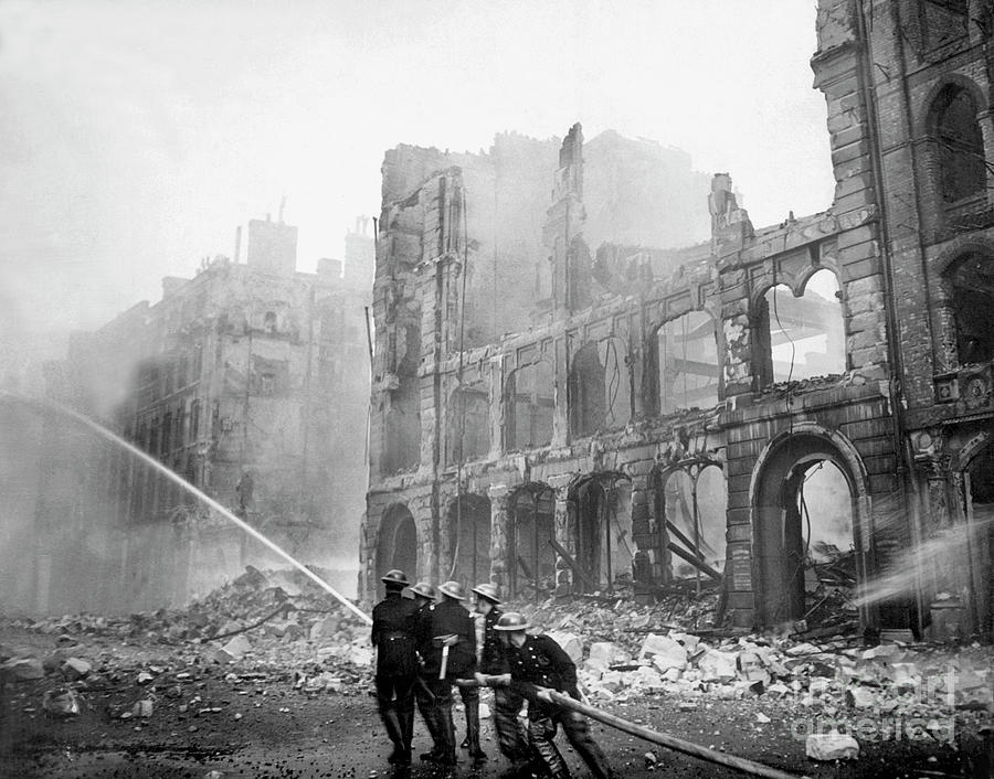 Wwii Air Raid Damage Photograph by Us Army/science Photo Library
