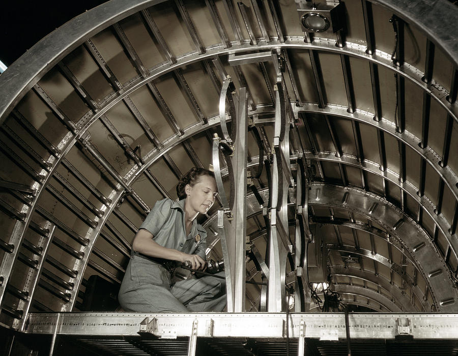 Wwii Airplane Mechanic, 1942 by Granger Wwii Airplane Mechanic, 1942 by Granger