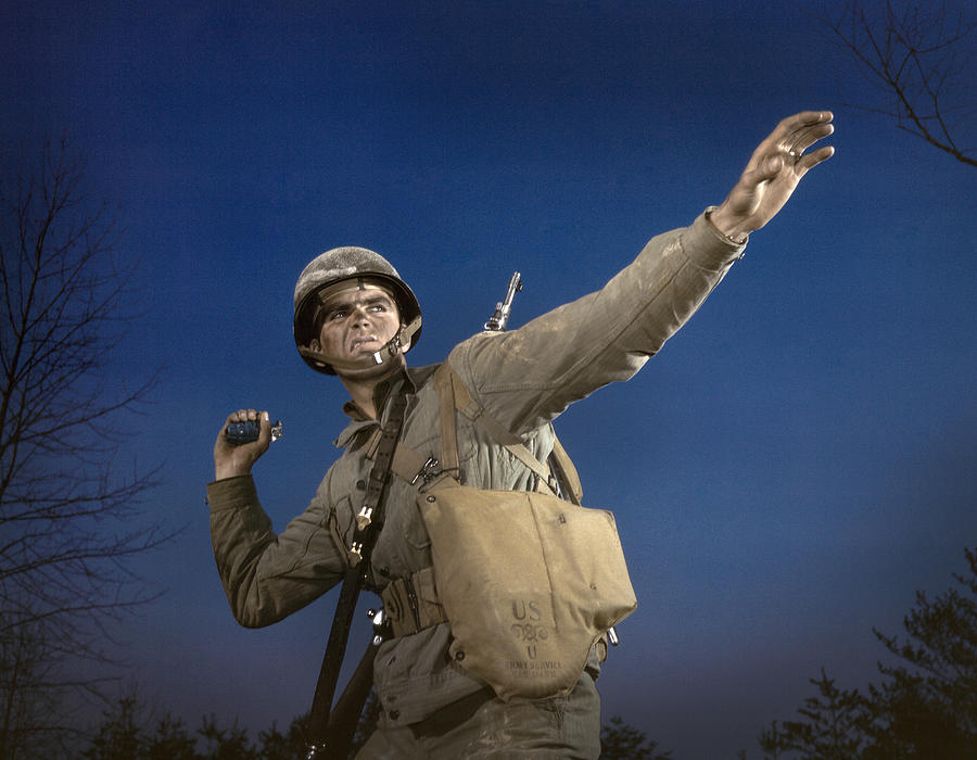 World War 2 - Grenade Thrower Painting by Granger World War 2 - Grenade Thrower Painting by Granger
