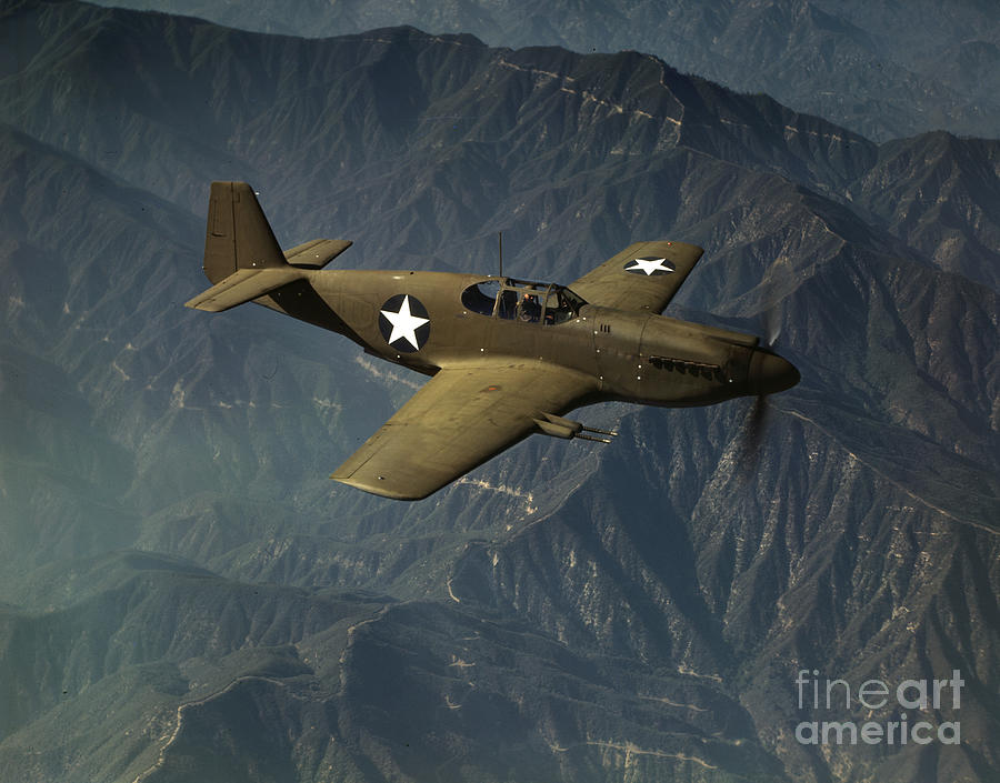 WWII Mustang, 1942 Photograph by Alfred Palmer