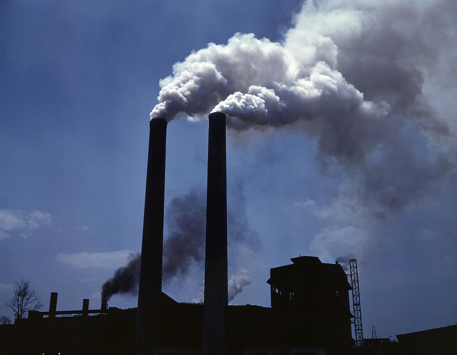 Smoke Stacks, 1942 Photograph by Alfred Palmer Pixels