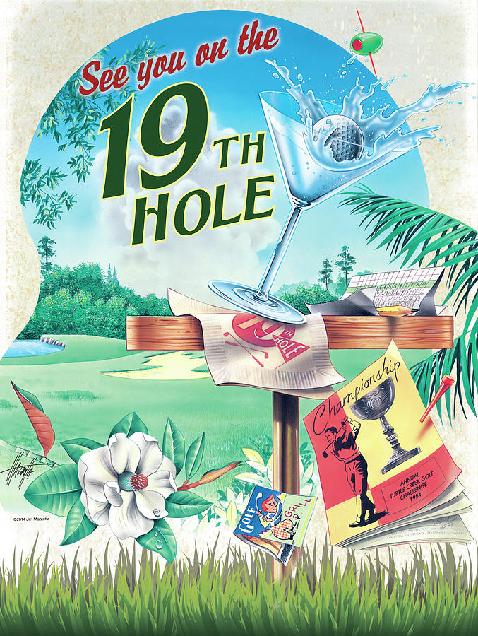 Www_19th Hole Painting by James Mazzotta