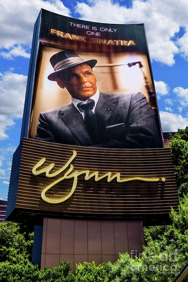 Frank Sinatra Photograph - Wynn Casino Sign Frank Sinatra in the Aftenoon by Aloha Art