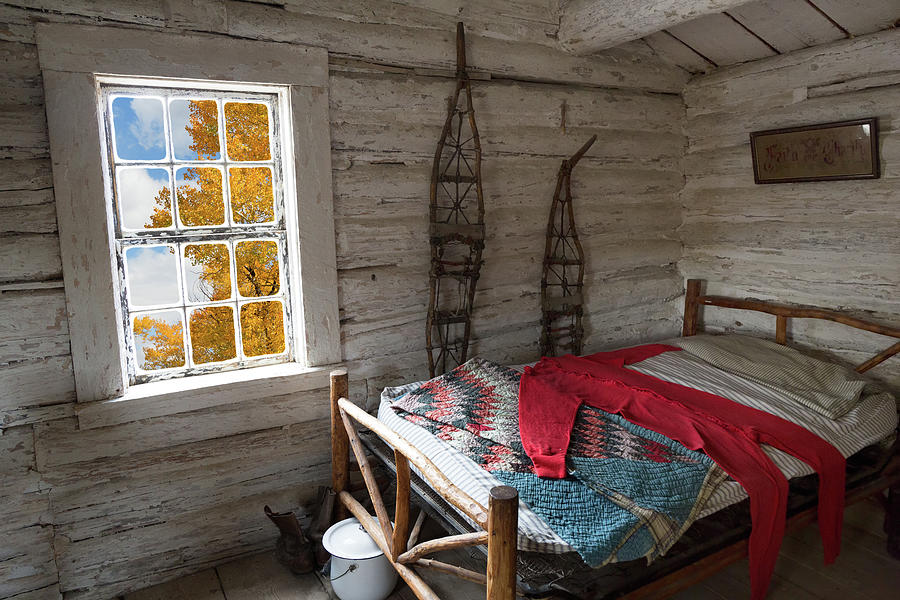 Wyoming Bunk with Red Wool Long Johns Photograph by Kathleen Bishop