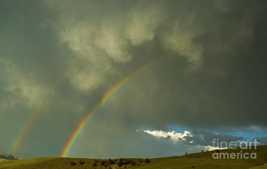Wyoming Double Rainbow-signed-#0085 Photograph