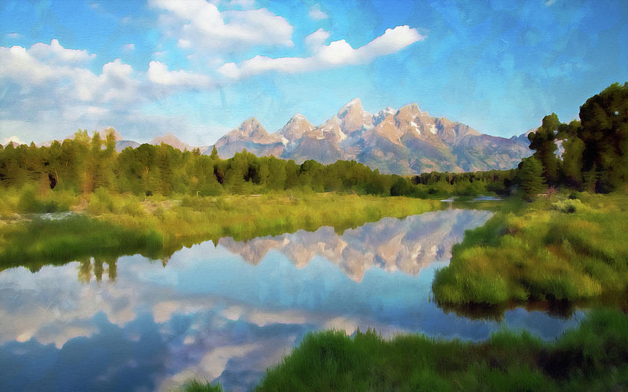 Wyoming, Grand Teton National Park - 04 Painting by AM FineArtPrints