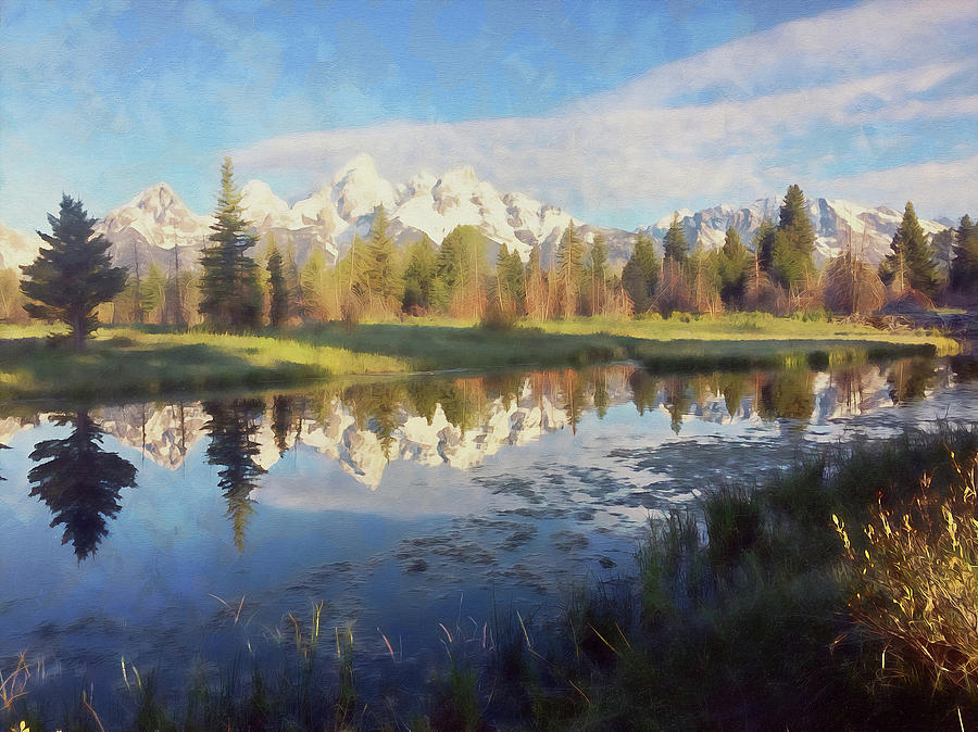 Wyoming, Grand Teton National Park - 06 Painting by AM FineArtPrints
