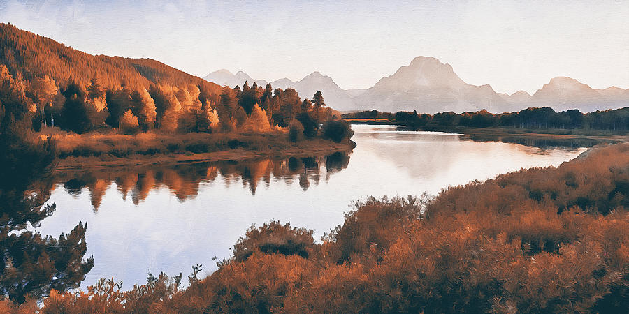 Wyoming, Grand Teton National Park - 07 Painting by AM FineArtPrints