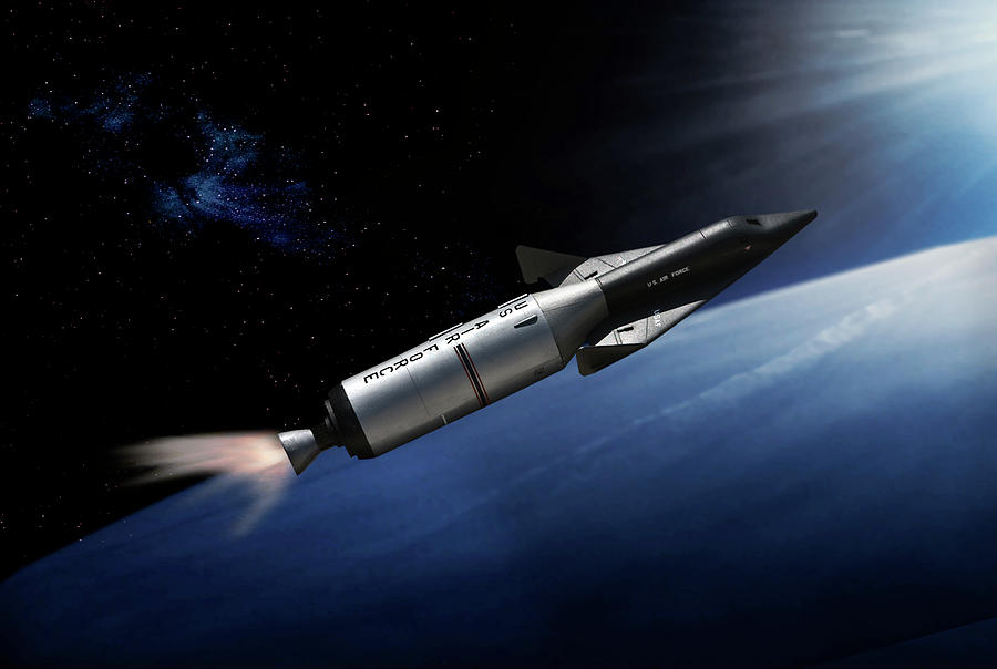 X-20 Spaceplane Enters Orbit Digital Art by Erik Simonsen