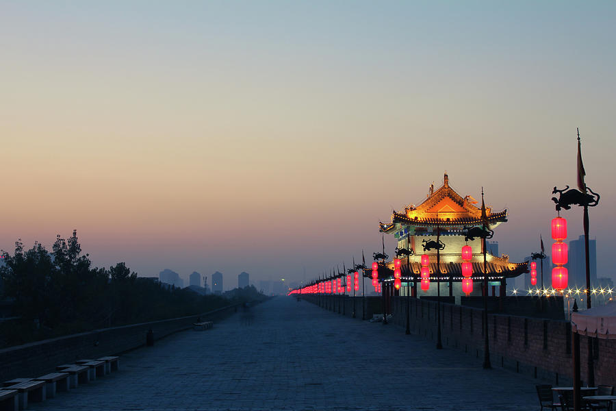 Xian City Wall In China Photograph by Eastimages