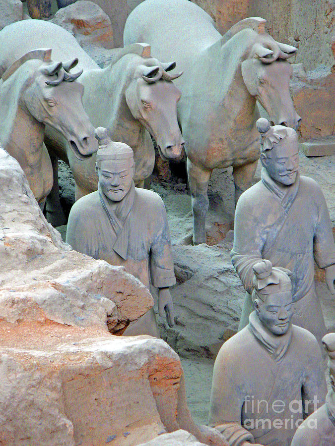 Xian Terracotta Warriors and Horses II Photograph by Nieves Nitta