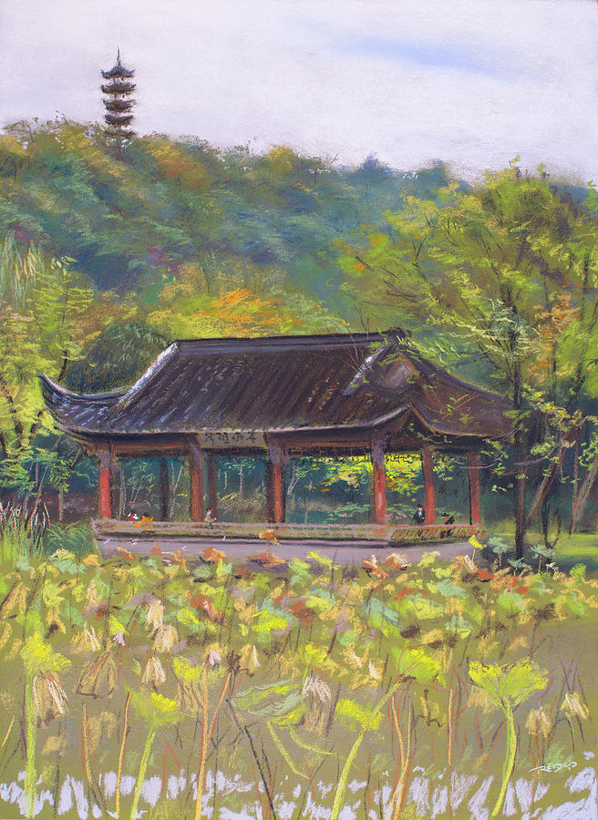 Landscape Painting - Xishi Park by Christopher Reid
