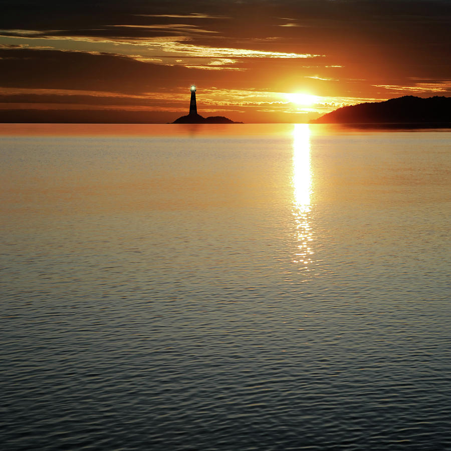 Xl Lighthouse Silhouette Photograph by Sharply done