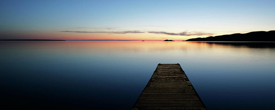 Xl Serene Lake With Dock Photograph by Sharply done