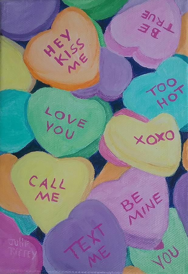 Xoxo Painting by Julie Brugh Riffey