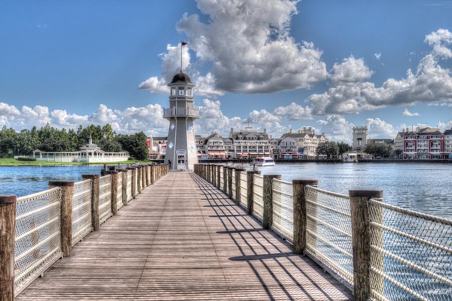 Orlando Photograph - Yacht and Beach Lighthouse by Randy Dyer