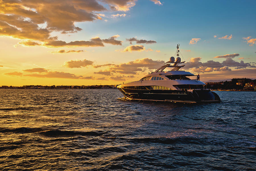 Yachtig at golden sunset view Photograph by Brch Photography
