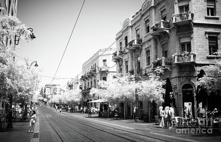 Yafo Street in Jerusalem Photograph by John Rizzuto