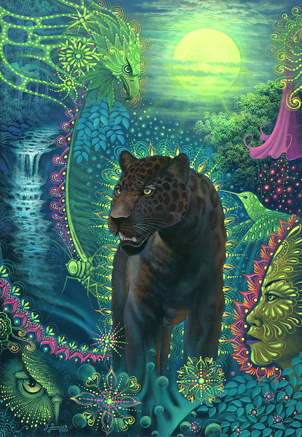 Black Panther Movie Painting - Yana Puma by Jorge Ramirez