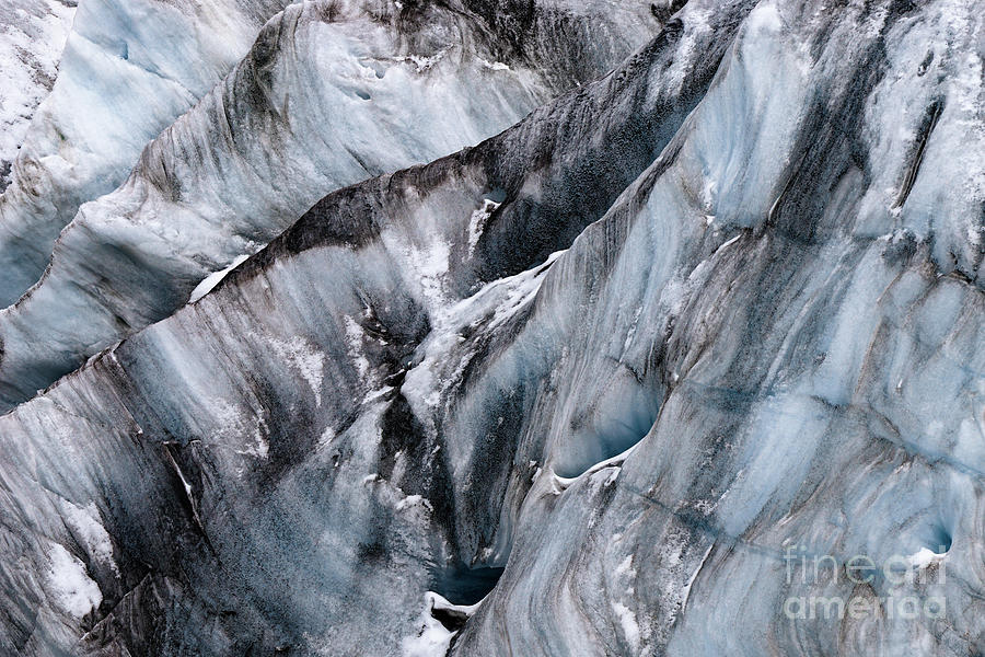 Abstract Photograph - Yanapaccha Glacier Abstract by Nando Lardi