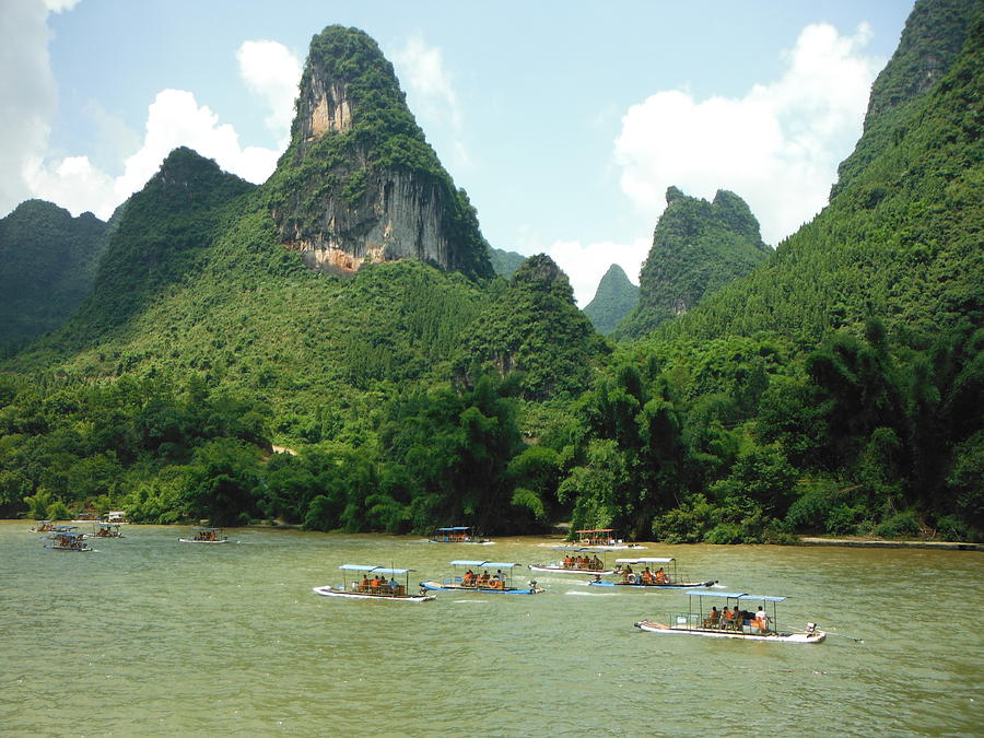 Yang Shuo River -4190 by Deidre Elzer-Lento Yang Shuo River -4190 by Deidre Elzer-Lento