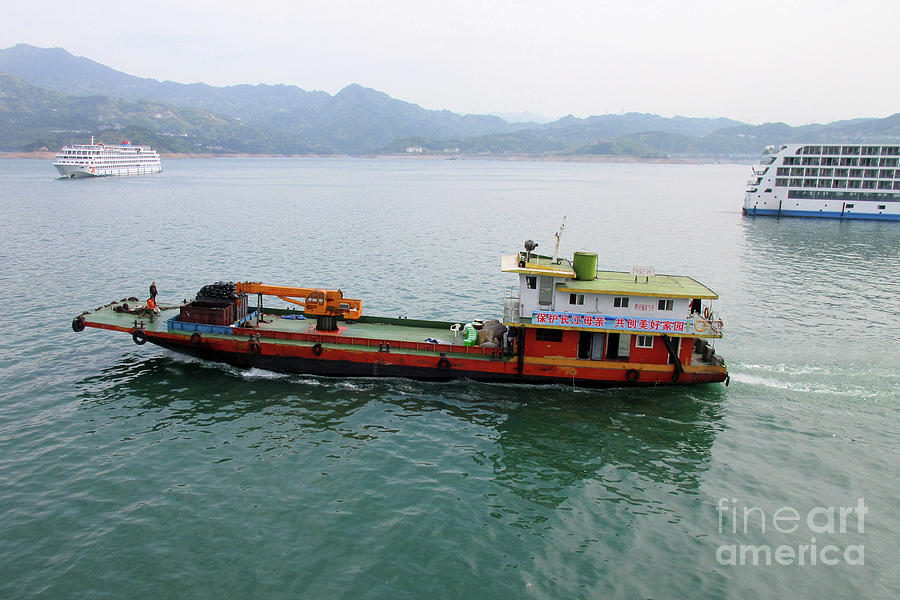 Yangtze Boat 2 Photograph by Randall Weidner