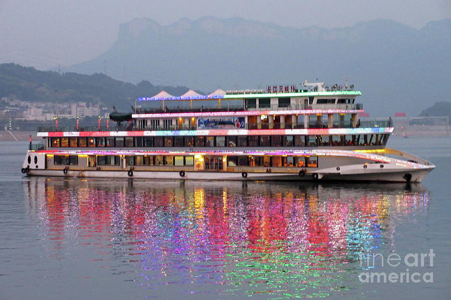 Yangtze Party Boat 2 Photograph by Randall Weidner