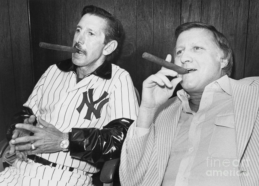 Yankees Steinbrenner And Martin Photograph by Bettmann