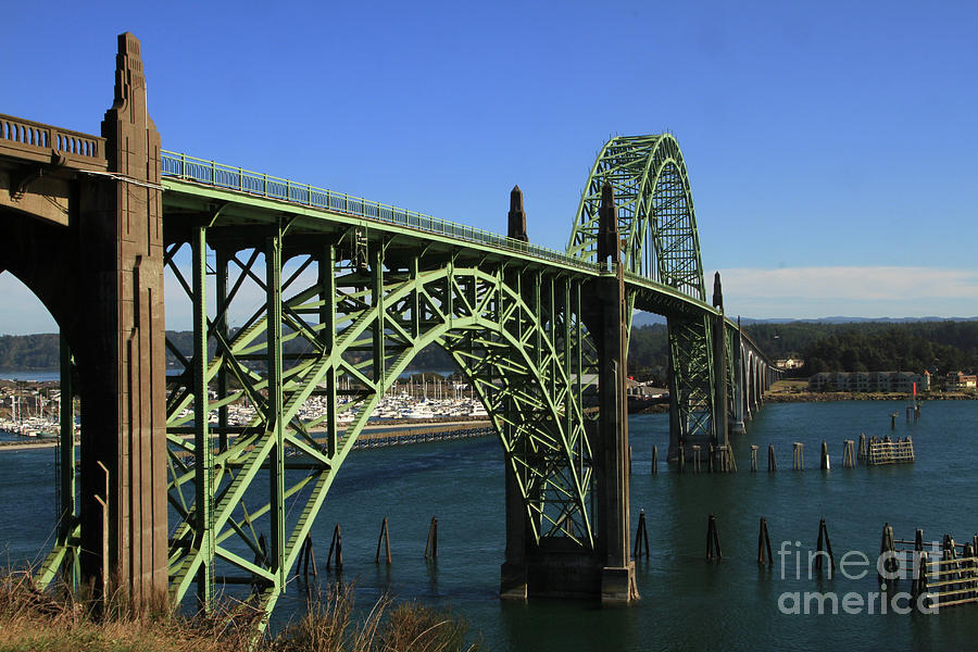 Oregon Coast Highway Photograph - Yaquina Bay Bridge in Newport. Oct. 4, 2015 by Monterey County Historical Society