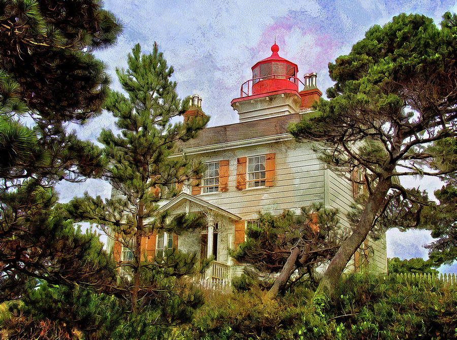 Yaquina Bay Lighthouse Two Photograph by Thom Zehrfeld