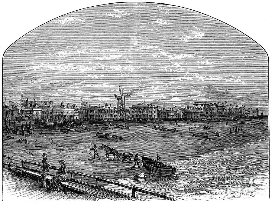 Yarmouth, Isle Of Wight, Late 19th Drawing by Print Collector