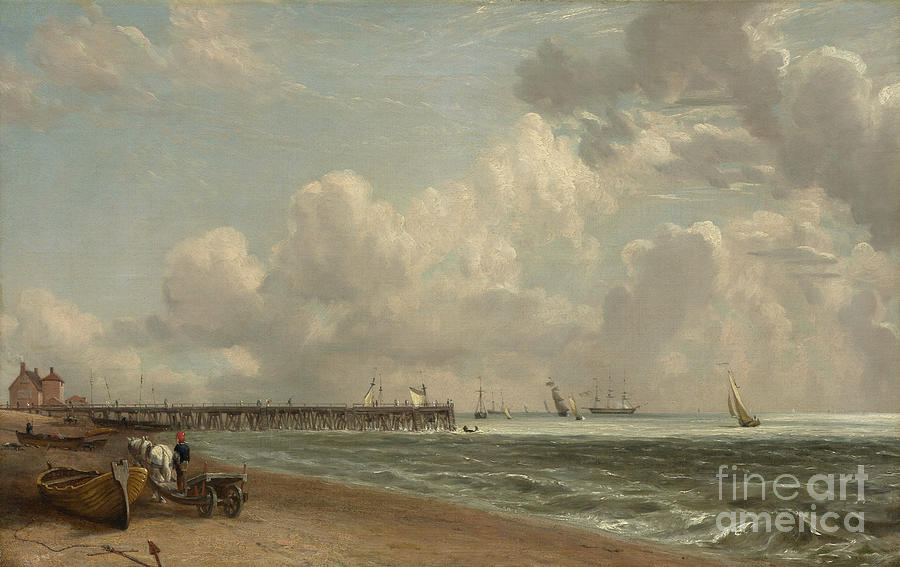 John Constable Painting - Yarmouth Jetty, C.1822-23 by John Constable
