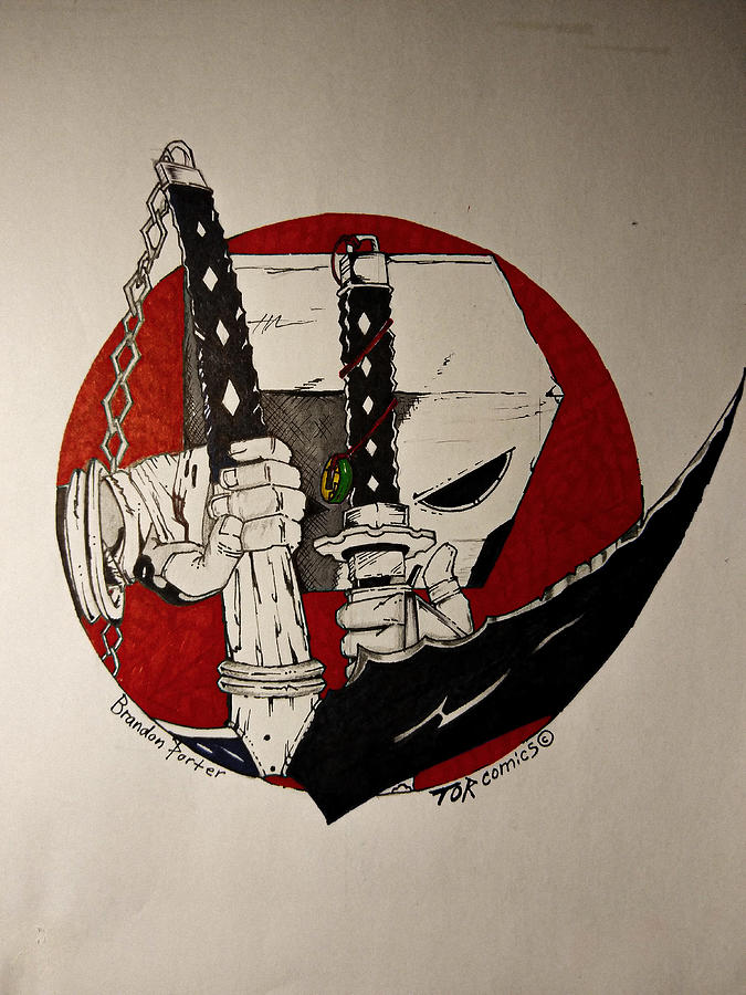 Yasuke's Revenge Drawing by Brandon Porter