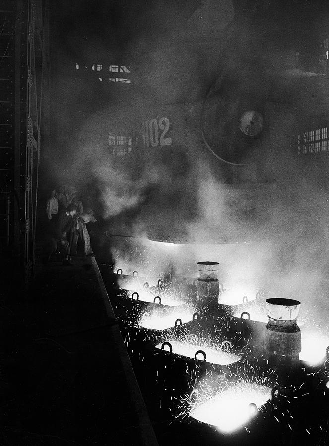 Black And White Photograph - Yawata Steel by Margaret Bourke-White
