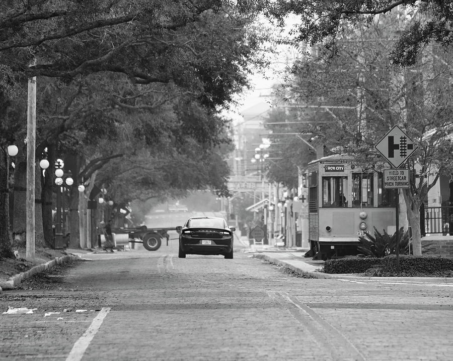Ybor Trolley Stop  Photograph by Robert Wilder Jr