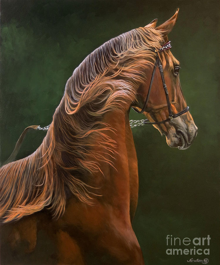 Yearling Colt Painting by Jeanne Newton Schoborg