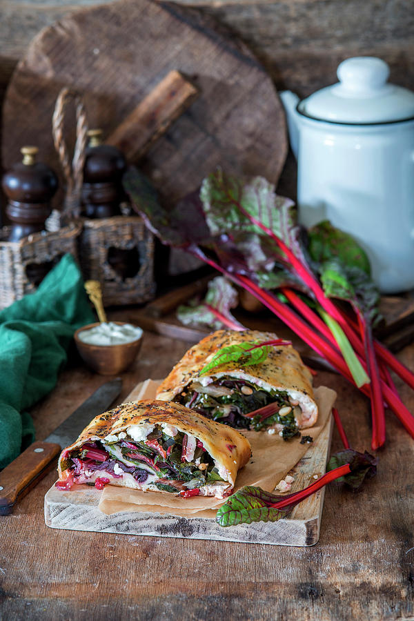 Yeast Strudel With Swiss Chard And Cheese Photograph by Irina Meliukh