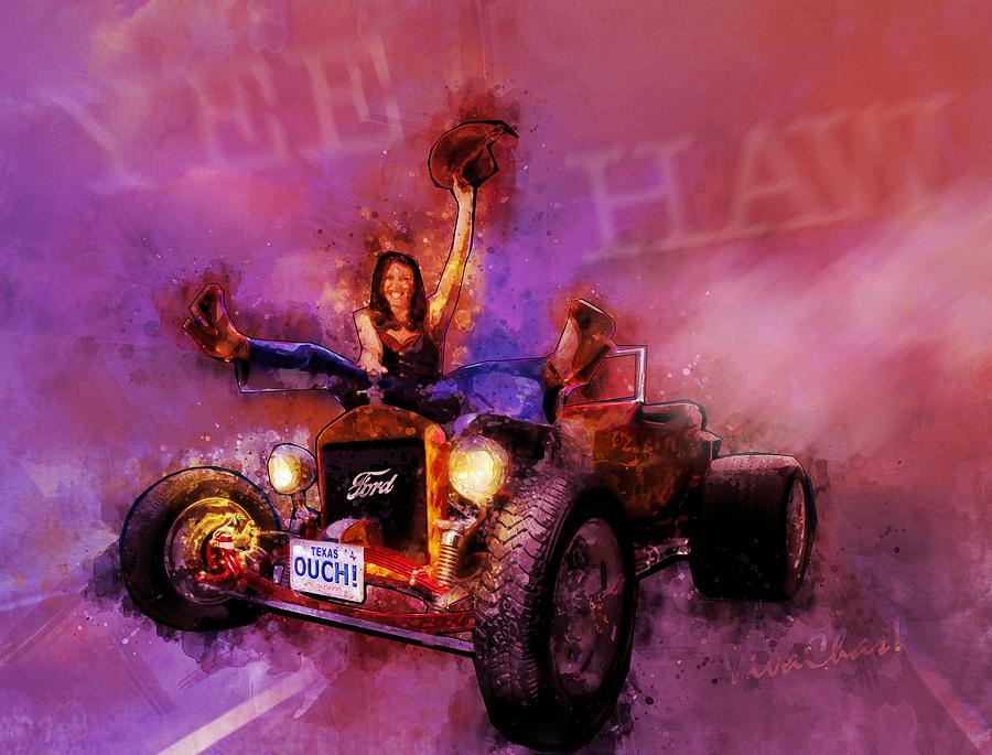 Yee Haw Riding The Range Once More 1923 Ford Model-t Hot Rod Digital Art
