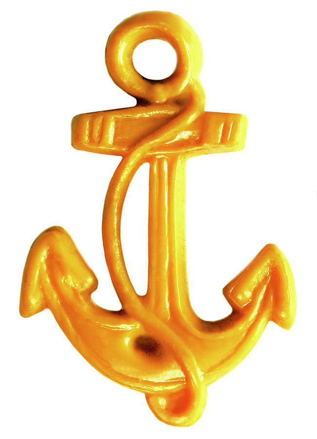 Transportation Drawing - Yellow Anchor by CSA Images