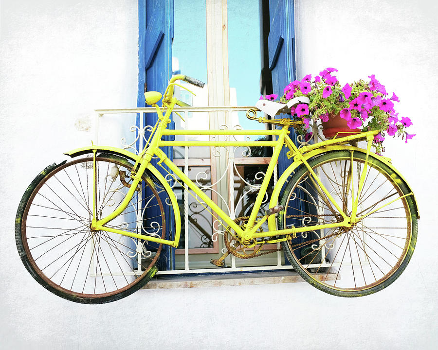 Yellow Bike Photograph by Lupen Grainne
